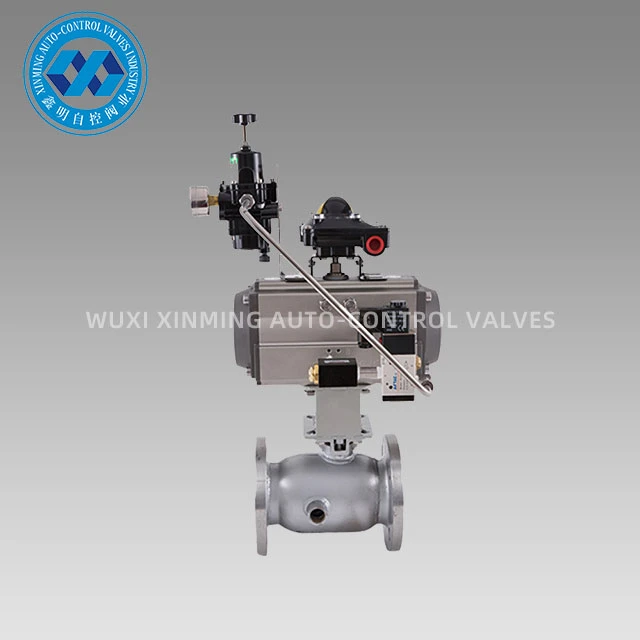 Pneumatic Actuator Jacketed Flange boul Valv