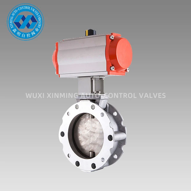 Chanm konpwesyon lè actuator poud aliminyòm papiyon valv