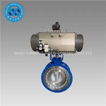 Pneumatic actuator Tri-eksantrik papiyon valv
