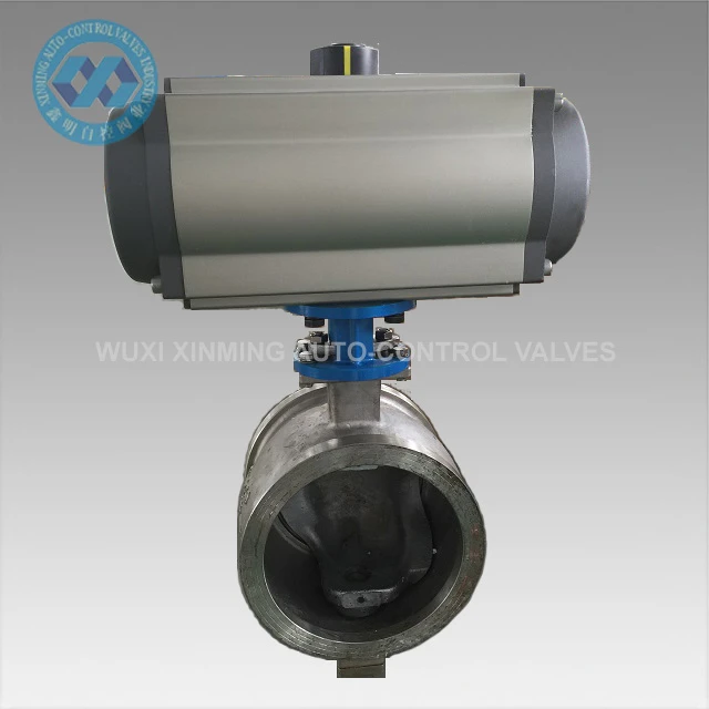 Valv kontwòl segman ak actuator Pneumatic