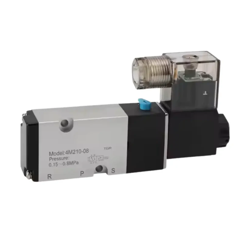 2- Way 5- pò segondè-presyon Pneumatic valv solenoid (0-10 MPA)