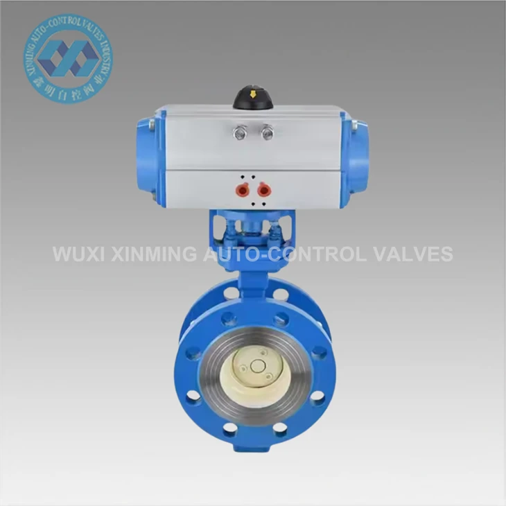 Efikas Pneumatic Flange Papiyon Valv Egzat Règleman likid