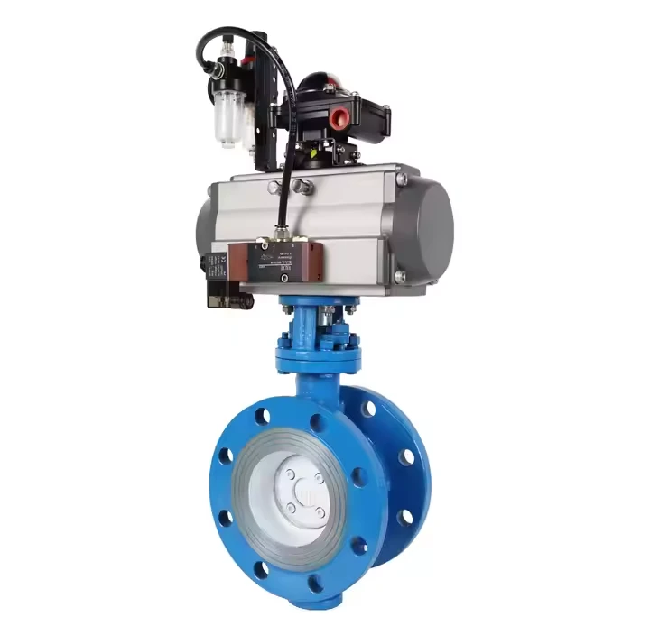 Valv Papiyon Pneumatic Triple Eksantrik