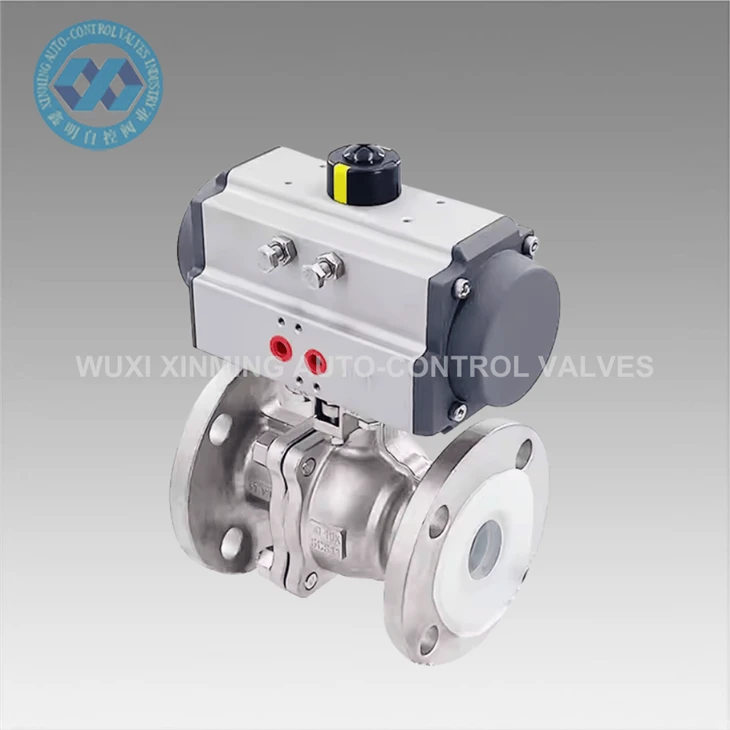 Segondè - Pèfòmans Pneumatic flan Valv boul: kontwòl egzak ak operasyon efikas