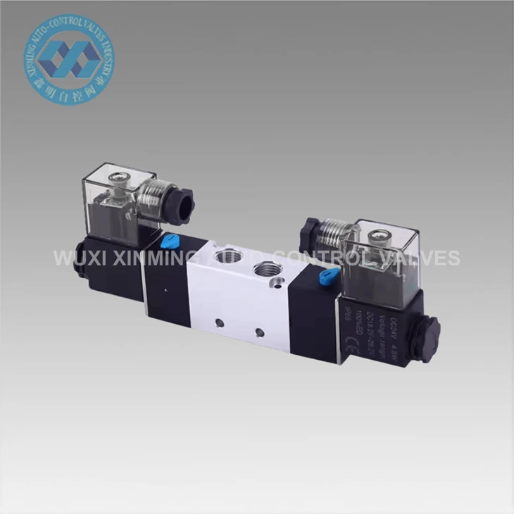 Segondè - Pèfòmans De - Pozisyon Senk - Way Pneumatic Valv Solenoid ak bobin elektrik