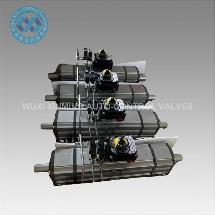 Pneumatic Actuator pou twa-etap kontwòl koule nan tiyo petrochimik