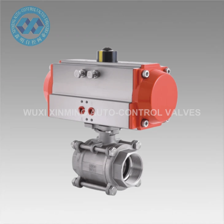 Pneumatic fil valv boul