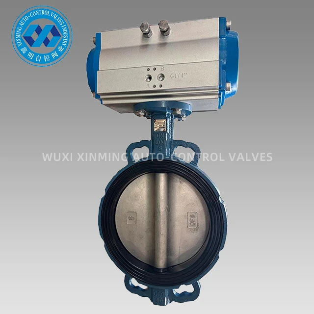 Pneumatic actuator opere papiyon valv