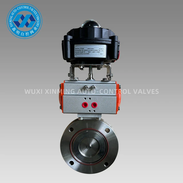 Pneumatic actuator vakyòm papiyon valv