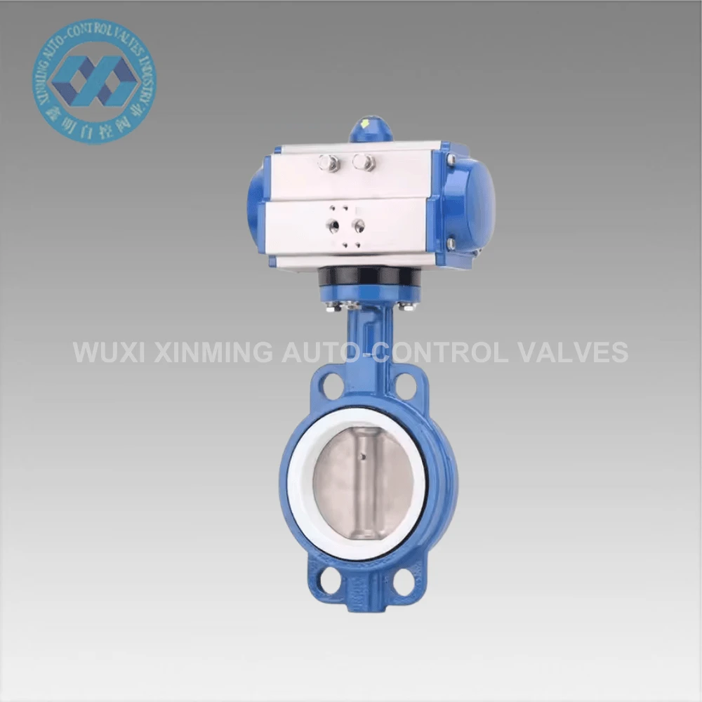 Pneumatic segondè pèfòmans papiyon valva