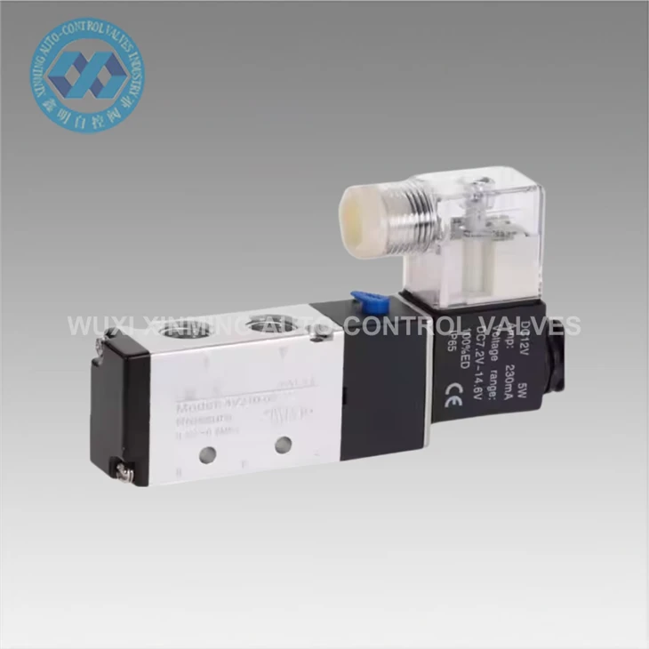Pneumatic Solenoid Valve 5 Way 2- Pozisyon Kontwòl Air 12V 24V 220V