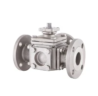 Valv boul 3 fason ak 180 degre vire Pneumatic actuator