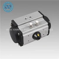 90 degre Rotary Double Enterimè Pneumatic Valv actionneur, sèl aji aksyon konpwesyon
