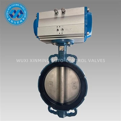 Pneumatic actuator opere papiyon valv