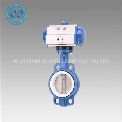 Pneumatic segondè pèfòmans papiyon valva