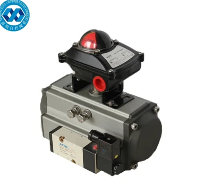 Valv Airtac Pneumatic Cylinder Actuator ak endikatè pozisyon actuator