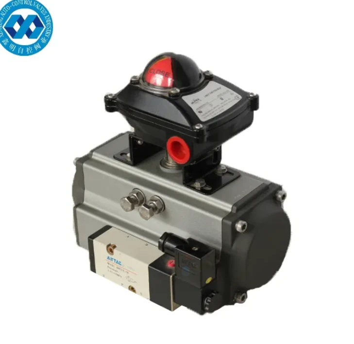Valv Airtac Pneumatic Cylinder Actuator ak endikatè pozisyon actuator
